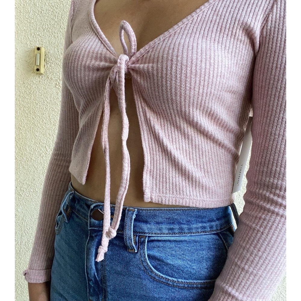 Baby pink sweater top